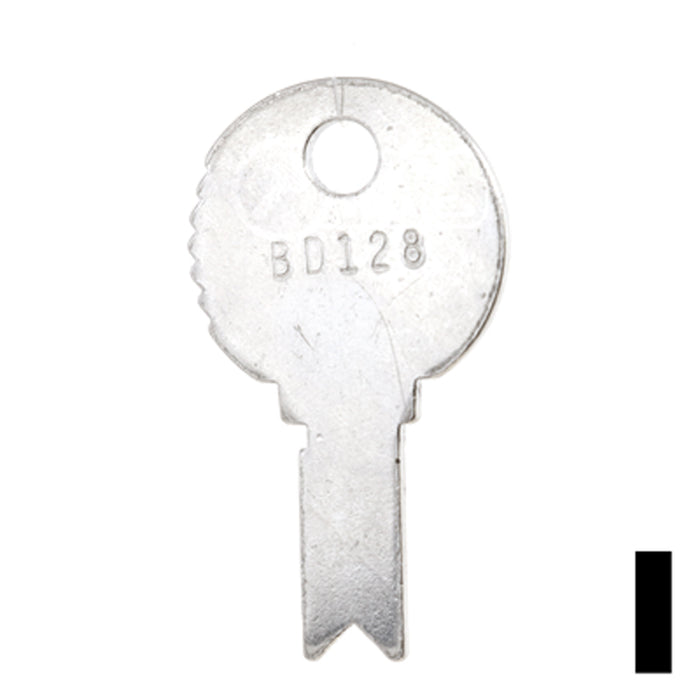 Uncut Key Blank | Eagle, Bell | BD128 Flat Steel-Bit-Tubular-Key Framon Manufacturing Company, Inc