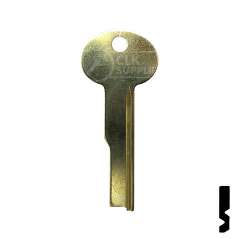 Uncut Key Blank | Flat Steel | LB3 Flat Steel-Bit-Tubular-Key Ilco