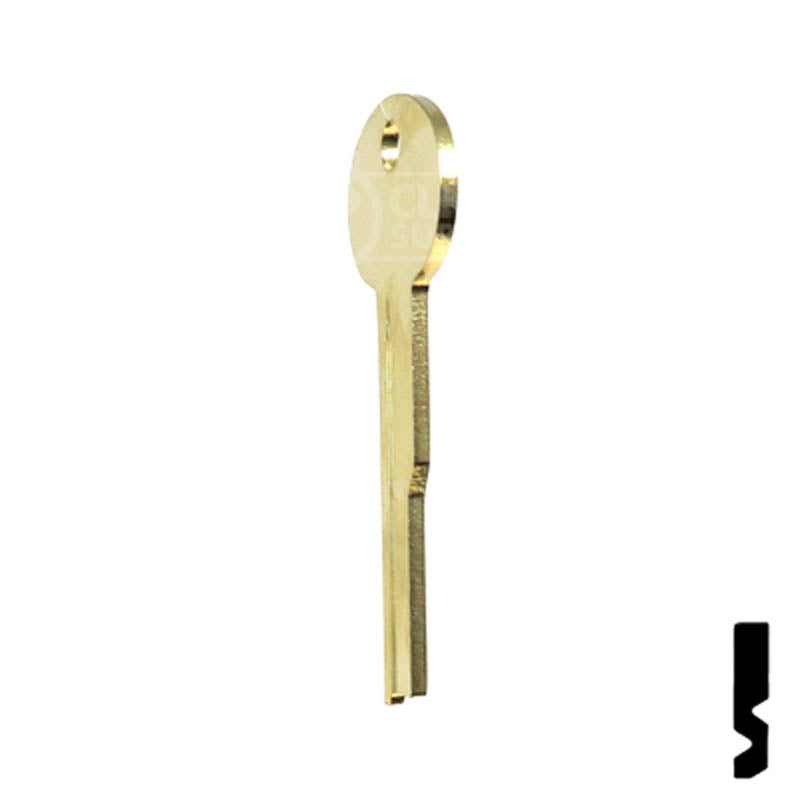 Uncut Key Blank | Flat Steel | LB3 Flat Steel-Bit-Tubular-Key Ilco