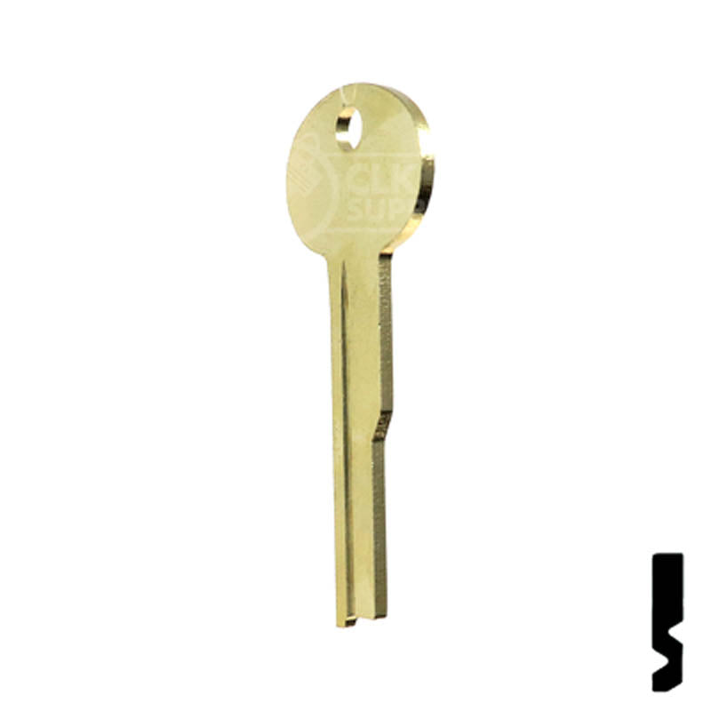 Uncut Key Blank | Flat Steel | LB3 Flat Steel-Bit-Tubular-Key Ilco