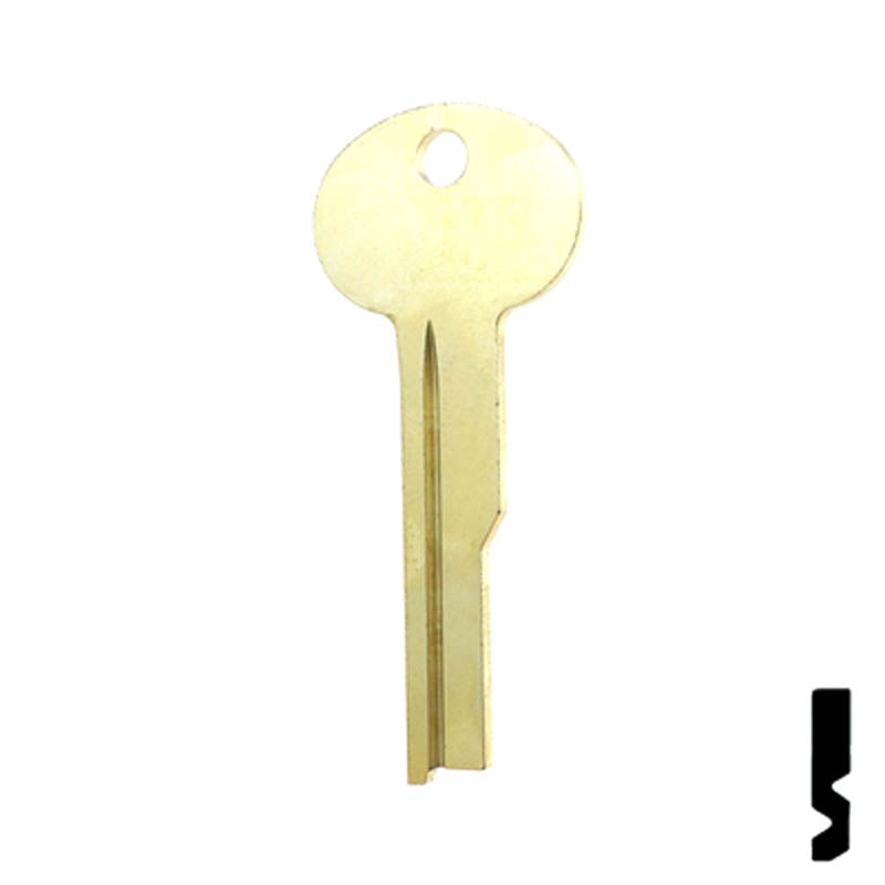Uncut Key Blank | Flat Steel | LB3 Flat Steel-Bit-Tubular-Key Ilco