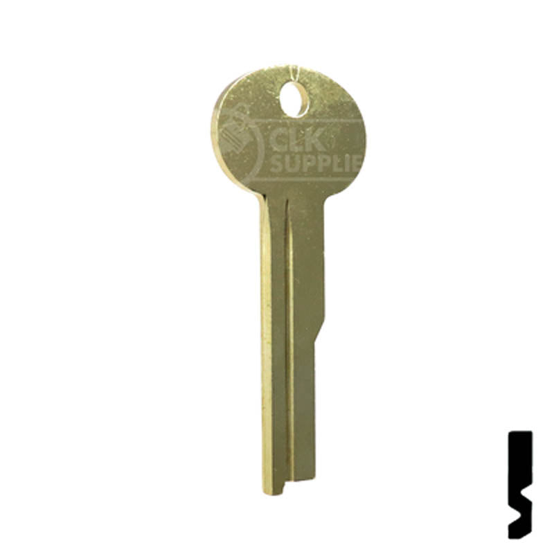 Uncut Key Blank | Flat Steel | LB3 Flat Steel-Bit-Tubular-Key Ilco