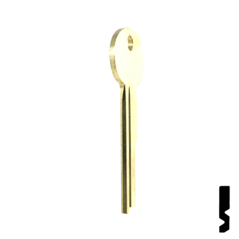 Uncut Key Blank | Flat Steel | LB3 Flat Steel-Bit-Tubular-Key Ilco