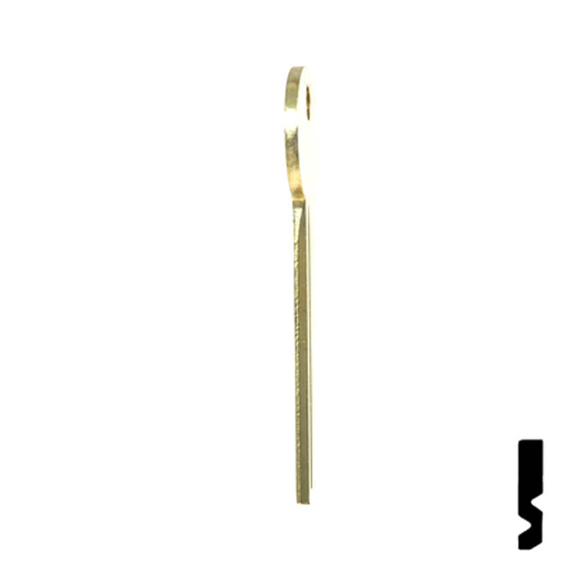 Uncut Key Blank | Flat Steel | LB3 Flat Steel-Bit-Tubular-Key Ilco