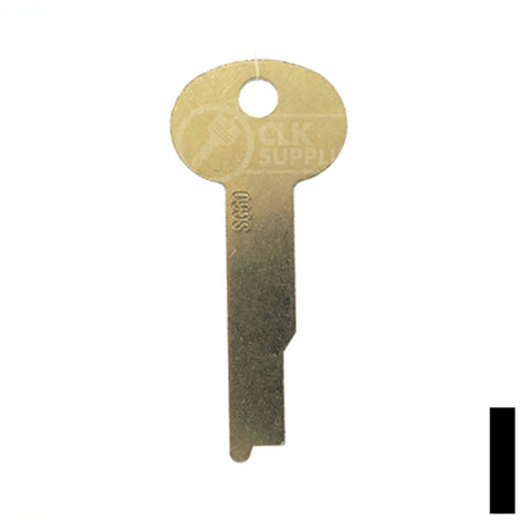 Uncut Key Blank | Flat Steel | S&G | 1063B Flat Steel-Bit-Tubular-Key Ilco
