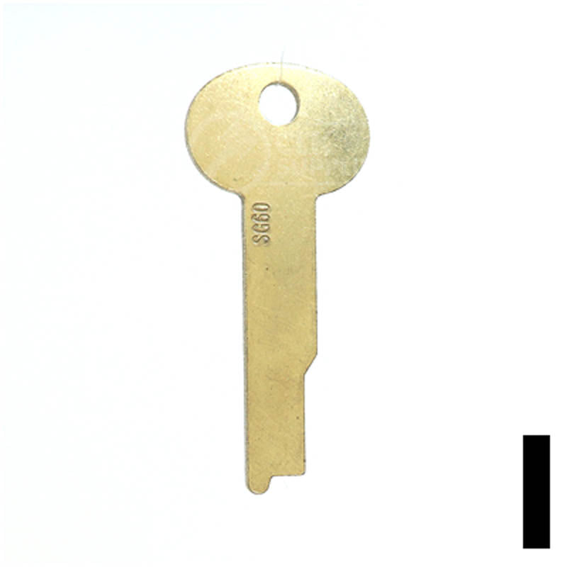 Uncut Key Blank | Flat Steel | S&G | 1063B Flat Steel-Bit-Tubular-Key Ilco