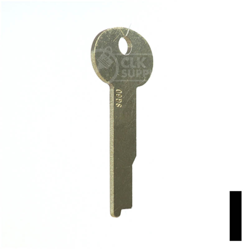 Uncut Key Blank | Flat Steel | S&G | 1063B Flat Steel-Bit-Tubular-Key Ilco