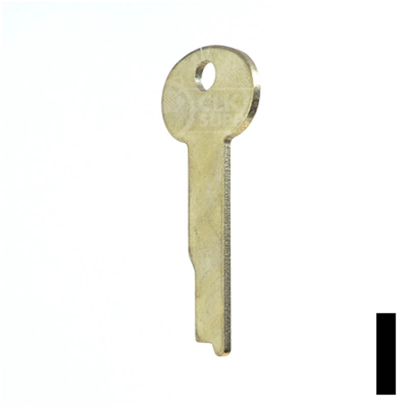 Uncut Key Blank | Flat Steel | S&G | 1063B Flat Steel-Bit-Tubular-Key Ilco
