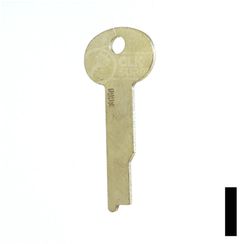 Uncut Key Blank | Flat Steel | S&G | 1063B Flat Steel-Bit-Tubular-Key Ilco