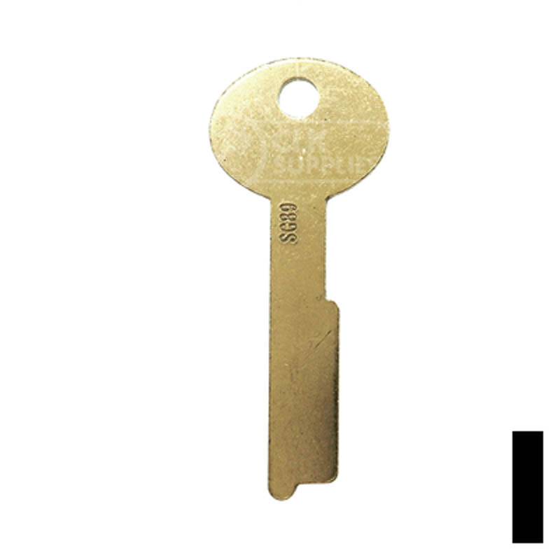 Uncut Key Blank | Flat Steel | S&G | 1063D Flat Steel-Bit-Tubular-Key Ilco