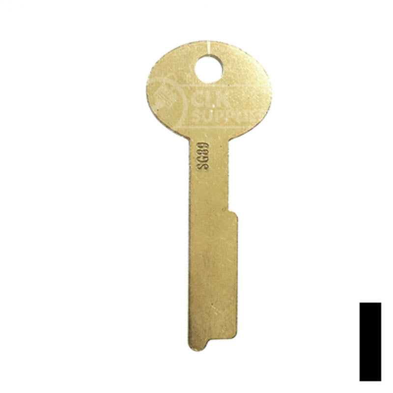 Uncut Key Blank | Flat Steel | S&G | 1063D Flat Steel-Bit-Tubular-Key Ilco