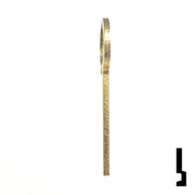 Uncut Key Blank | HHM, York | 1135 Flat Steel-Bit-Tubular-Key Ilco