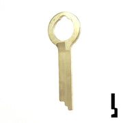 Uncut Key Blank | HHM, York | 1135 Flat Steel-Bit-Tubular-Key Ilco