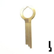 Uncut Key Blank | HHM, York | 1135 Flat Steel-Bit-Tubular-Key Ilco