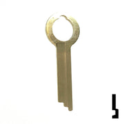 Uncut Key Blank | HHM, York | 1135 Flat Steel-Bit-Tubular-Key Ilco