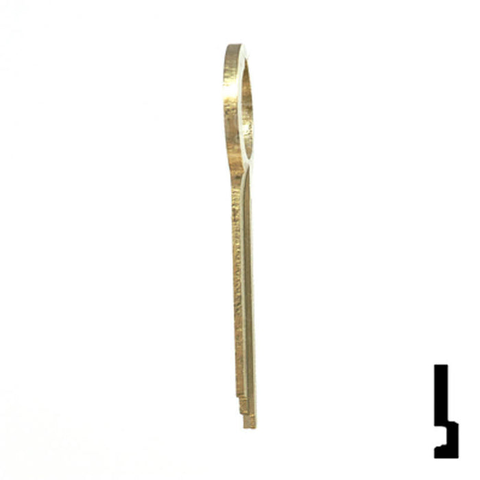 Uncut Key Blank | HHM, York | 1135 Flat Steel-Bit-Tubular-Key Ilco