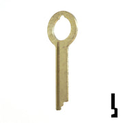 Uncut Key Blank | HHM, York | 1135 Flat Steel-Bit-Tubular-Key Ilco