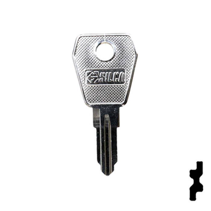 Uncut Key Blank | Lowe & Fletcher | LF30R Flat Steel-Bit-Tubular-Key Ilco