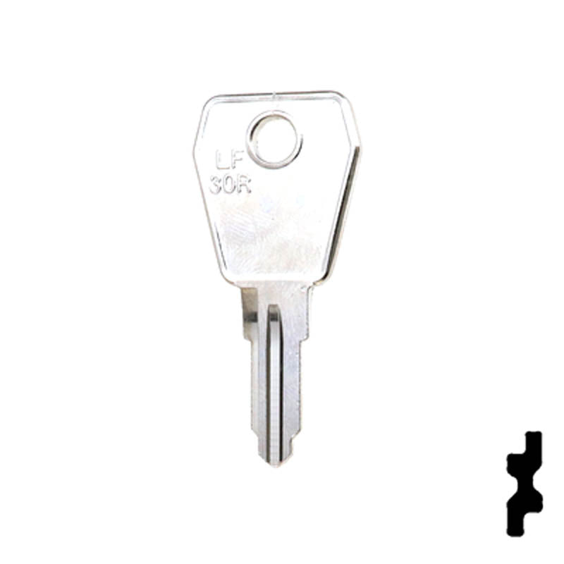 Uncut Key Blank | Lowe & Fletcher | LF30R Flat Steel-Bit-Tubular-Key Ilco