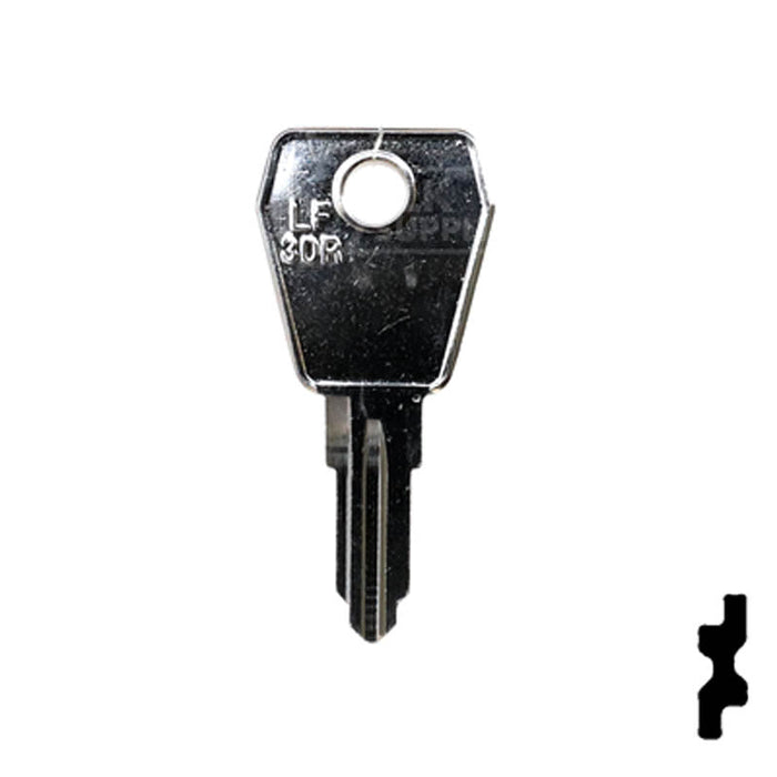 Uncut Key Blank | Lowe & Fletcher | LF30R Flat Steel-Bit-Tubular-Key Ilco