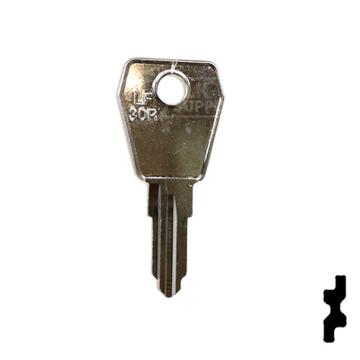 Uncut Key Blank | Lowe & Fletcher | LF30R Flat Steel-Bit-Tubular-Key Ilco