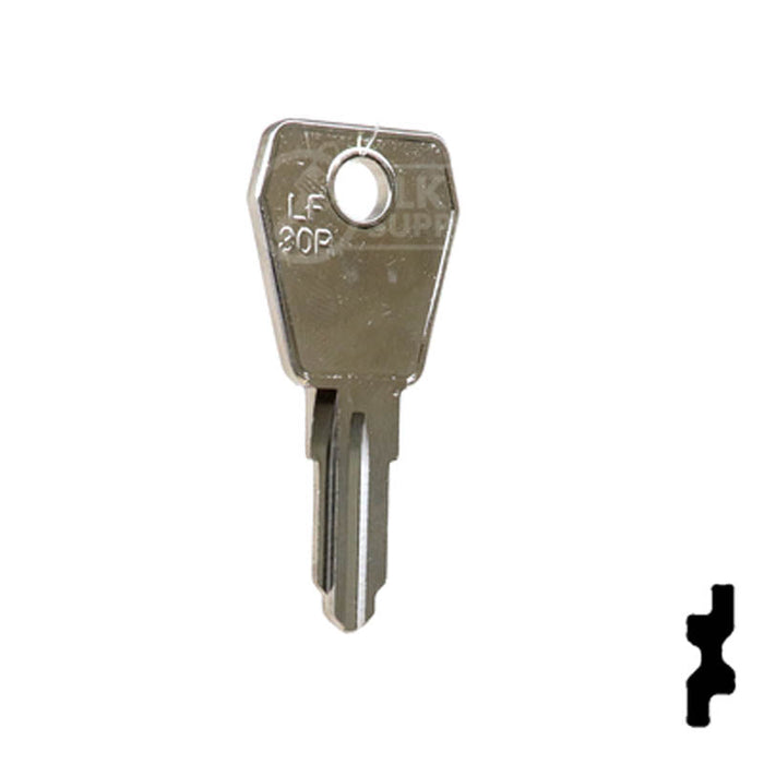 Uncut Key Blank | Lowe & Fletcher | LF30R Flat Steel-Bit-Tubular-Key Ilco