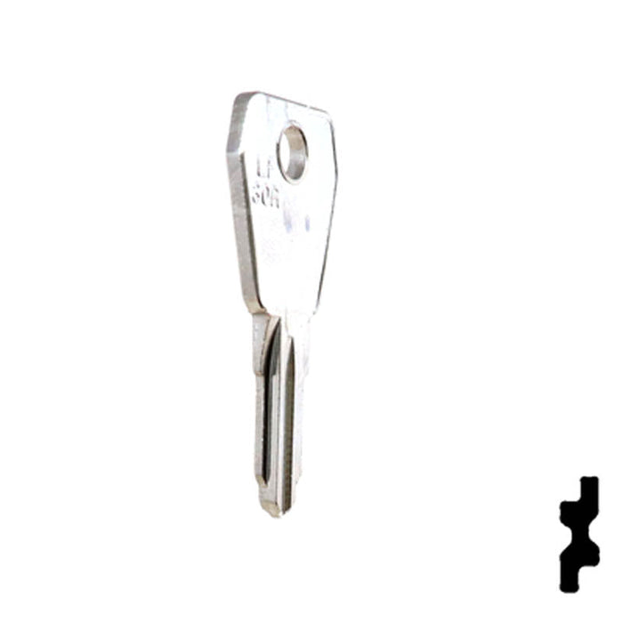 Uncut Key Blank | Lowe & Fletcher | LF30R Flat Steel-Bit-Tubular-Key Ilco