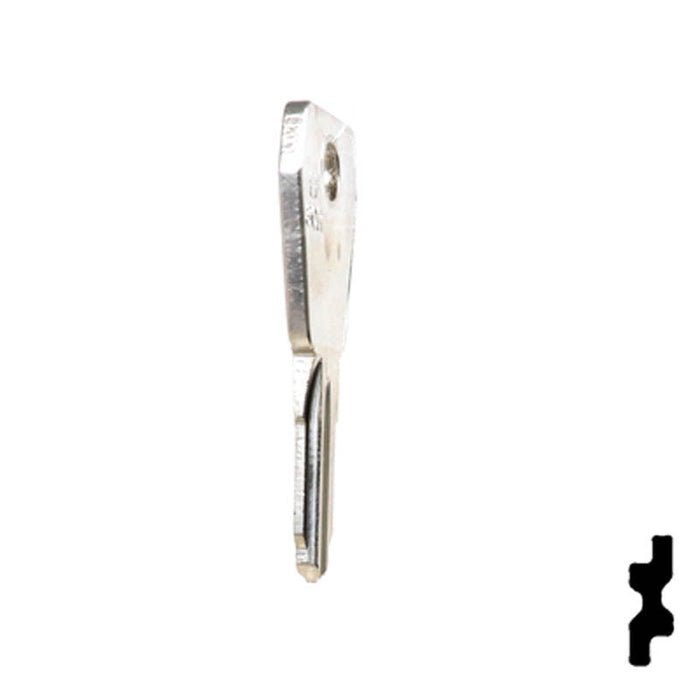 Uncut Key Blank | Lowe & Fletcher | LF30R Flat Steel-Bit-Tubular-Key Ilco