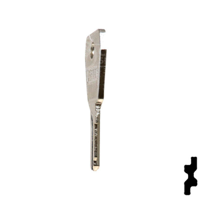 Uncut Key Blank | Lowe & Fletcher | LF30R Flat Steel-Bit-Tubular-Key Ilco