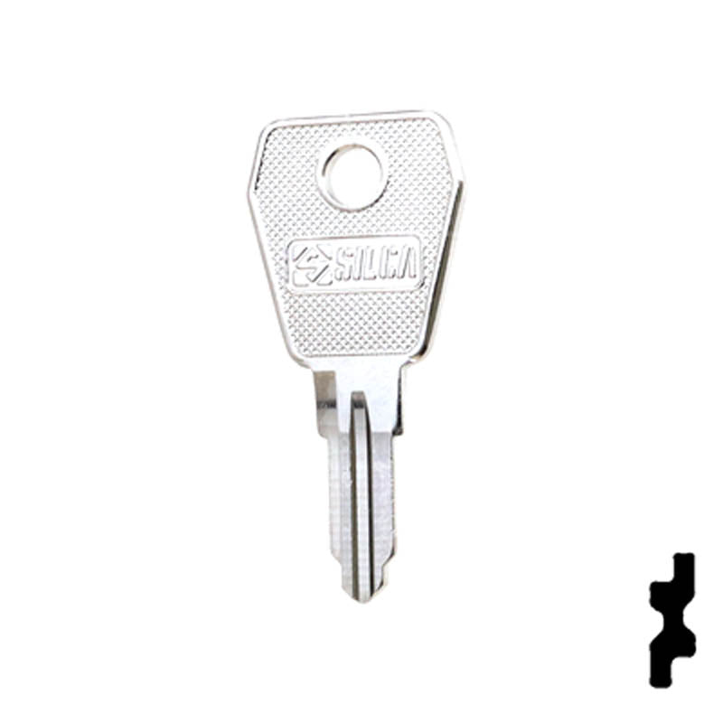 Uncut Key Blank | Lowe & Fletcher | LF30R Flat Steel-Bit-Tubular-Key Ilco
