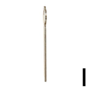 Uncut Key Blank | Miscellaneous | 1309 Flat Steel-Bit-Tubular-Key Ilco