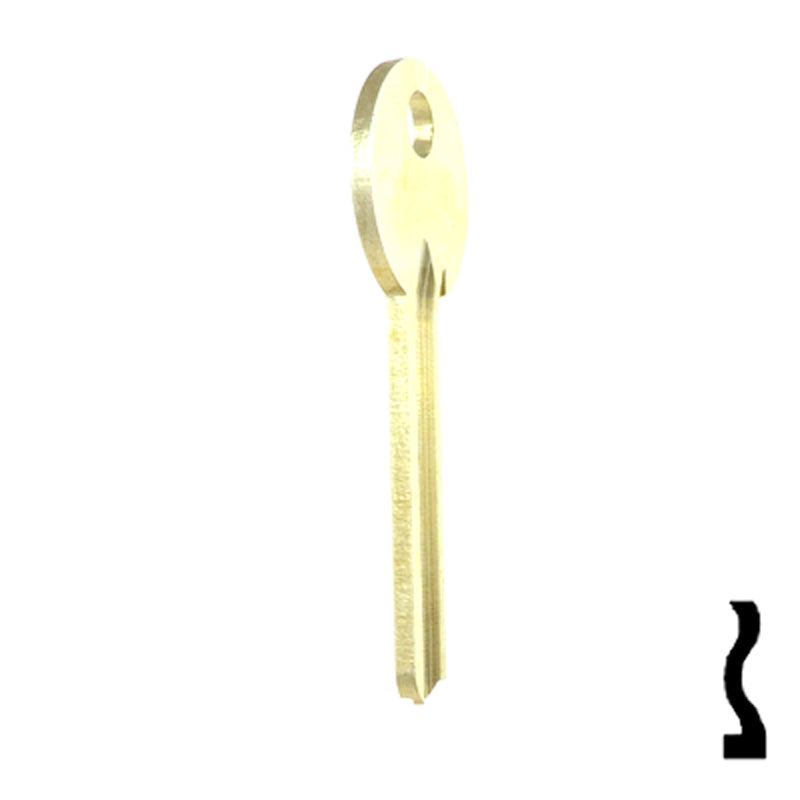 Uncut Key Blank | Mosler | 1115A Flat Steel-Bit-Tubular-Key Ilco