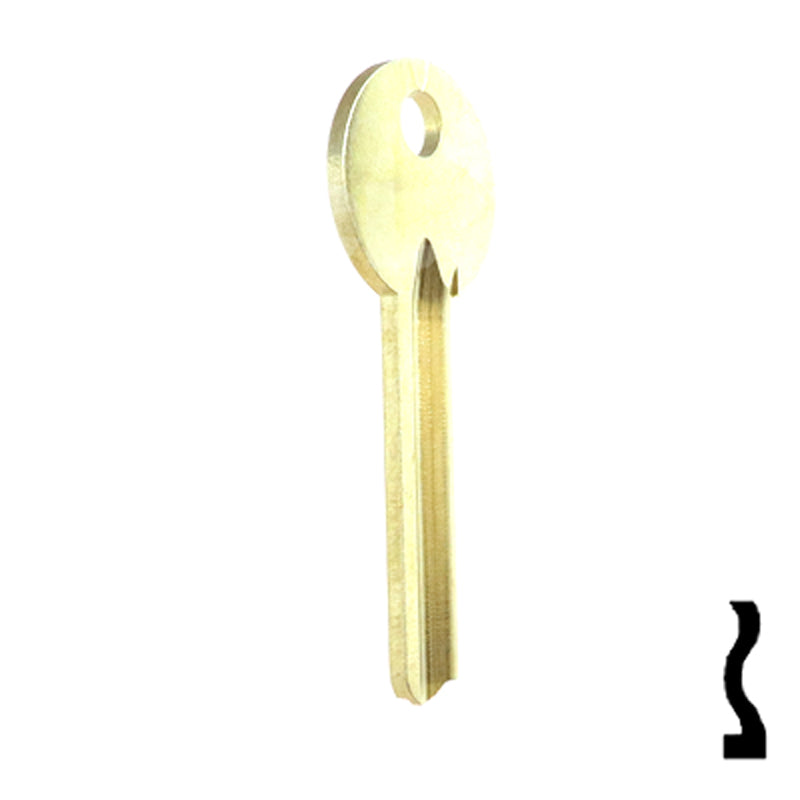 Uncut Key Blank | Mosler | 1115A Flat Steel-Bit-Tubular-Key Ilco