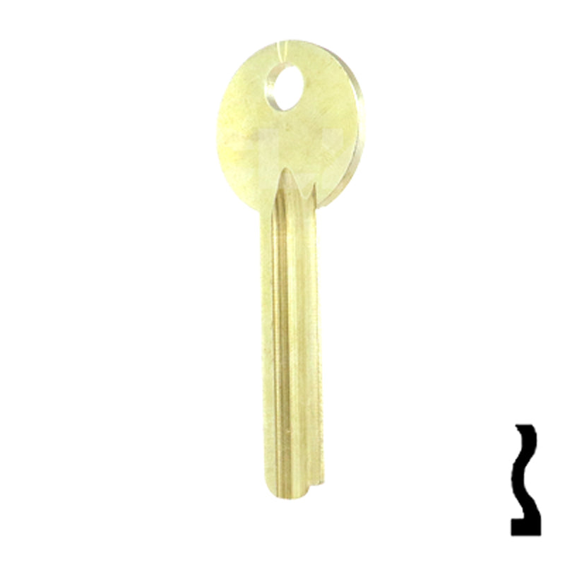 Uncut Key Blank | Mosler | 1115A Flat Steel-Bit-Tubular-Key Ilco