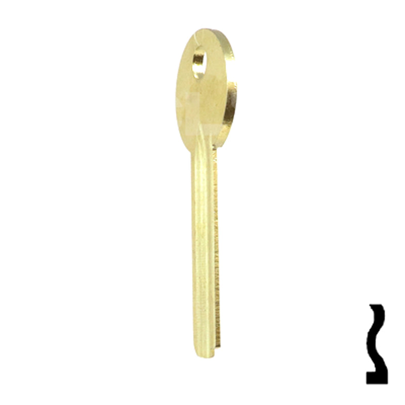 Uncut Key Blank | Mosler | 1115A Flat Steel-Bit-Tubular-Key Ilco