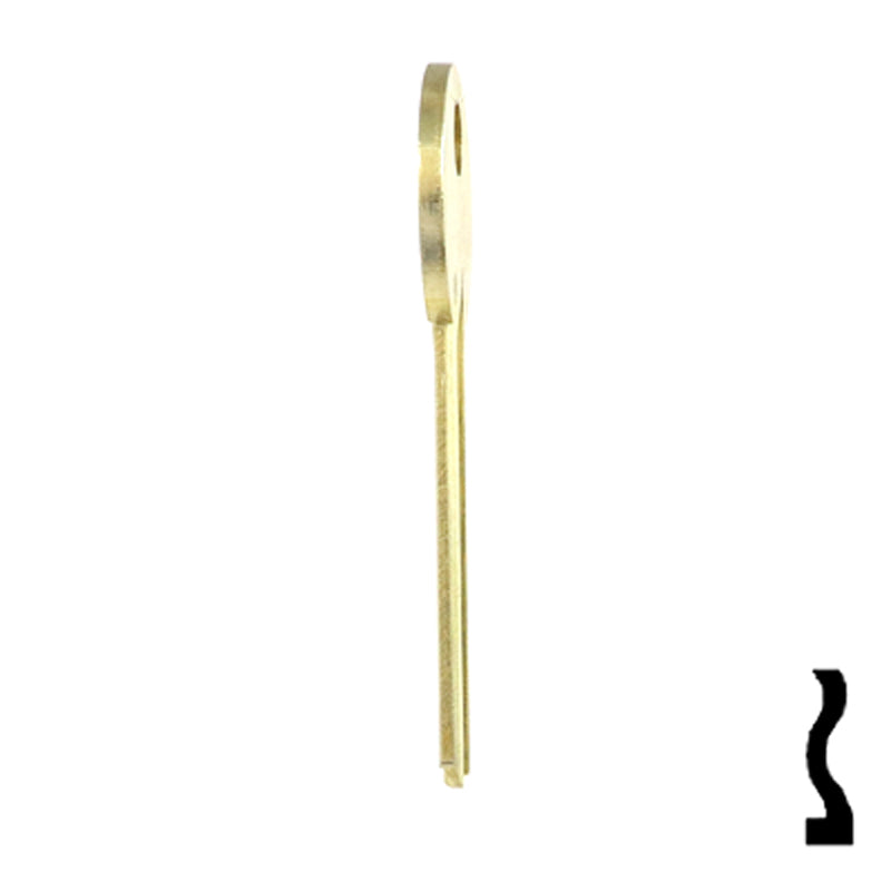 Uncut Key Blank | Mosler | 1115A Flat Steel-Bit-Tubular-Key Ilco