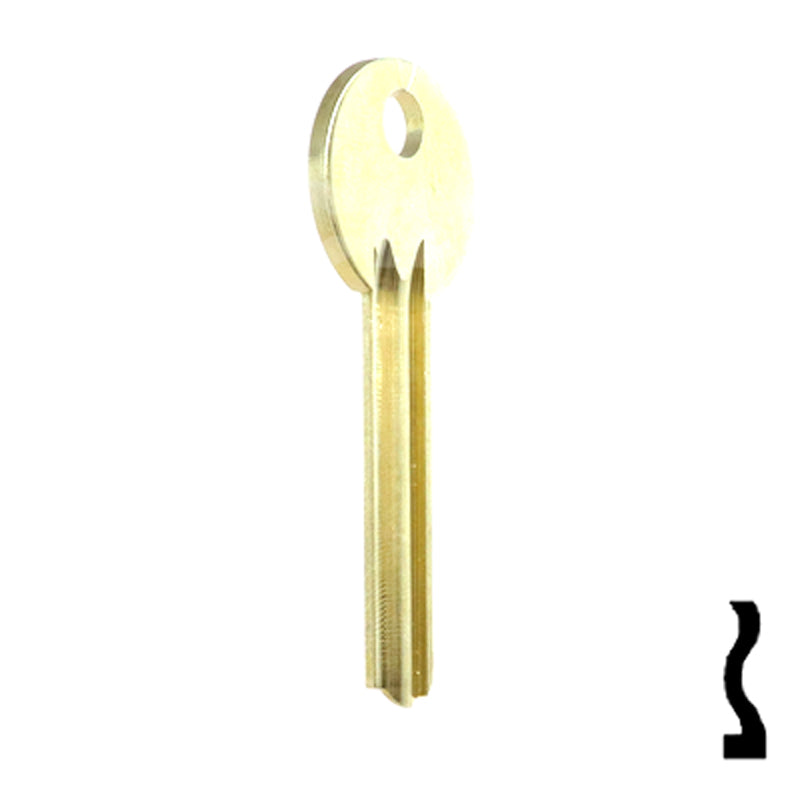 Uncut Key Blank | Mosler | 1115A Flat Steel-Bit-Tubular-Key Ilco