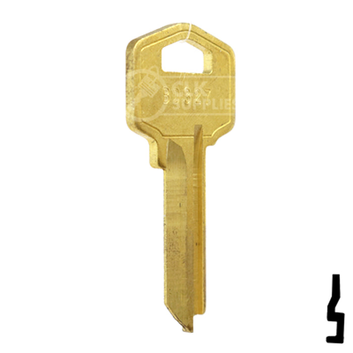 Uncut Key Blank | Orion | BD327 Flat Steel-Bit-Tubular-Key Framon Manufacturing Company, Inc