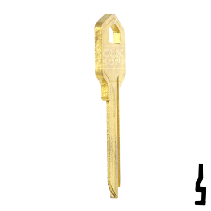 Uncut Key Blank | Orion | BD327 Flat Steel-Bit-Tubular-Key Framon Manufacturing Company, Inc