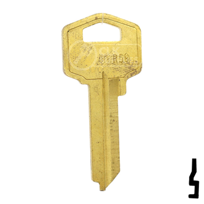 Uncut Key Blank | Orion | BD327 Flat Steel-Bit-Tubular-Key Framon Manufacturing Company, Inc