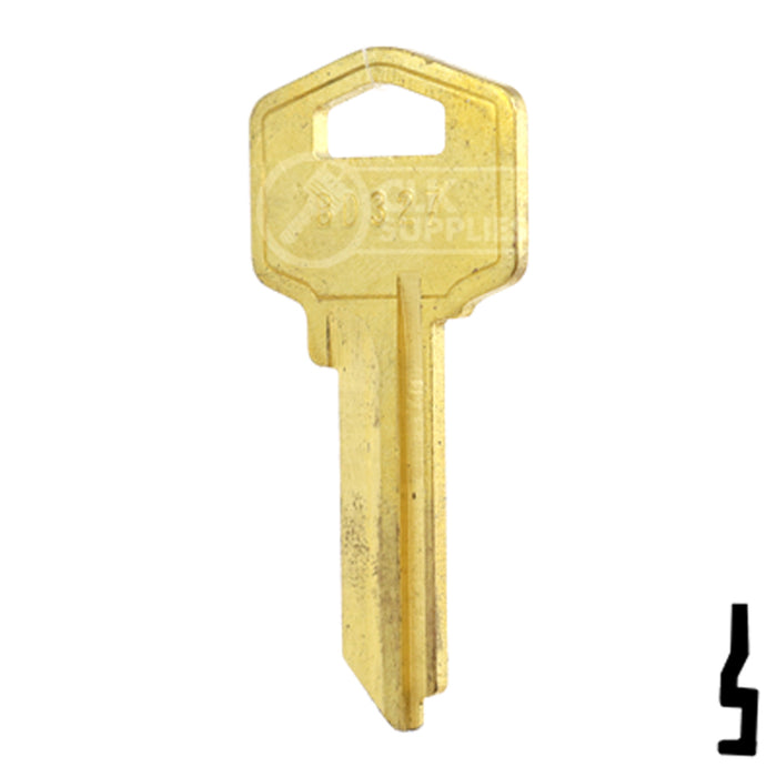 Uncut Key Blank | Orion | BD327 Flat Steel-Bit-Tubular-Key Framon Manufacturing Company, Inc