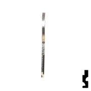 Uncut Key Blank | Pollak | 1657 Flat Steel-Bit-Tubular-Key Ilco