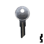 Uncut Key Blank | Pollak | 1657 Flat Steel-Bit-Tubular-Key Ilco