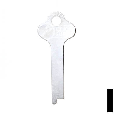 Uncut Key Blank | Yale | 1215B Flat Steel-Bit-Tubular-Key Ilco