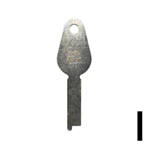 Uncut Key Blank | Yale | 1242L Flat Steel-Bit-Tubular-Key Ilco