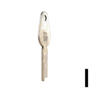 Uncut Key Blank | Yale | 1242L Flat Steel-Bit-Tubular-Key Ilco