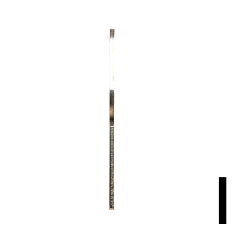 Uncut Key Blank | Yale | 1242L Flat Steel-Bit-Tubular-Key Ilco