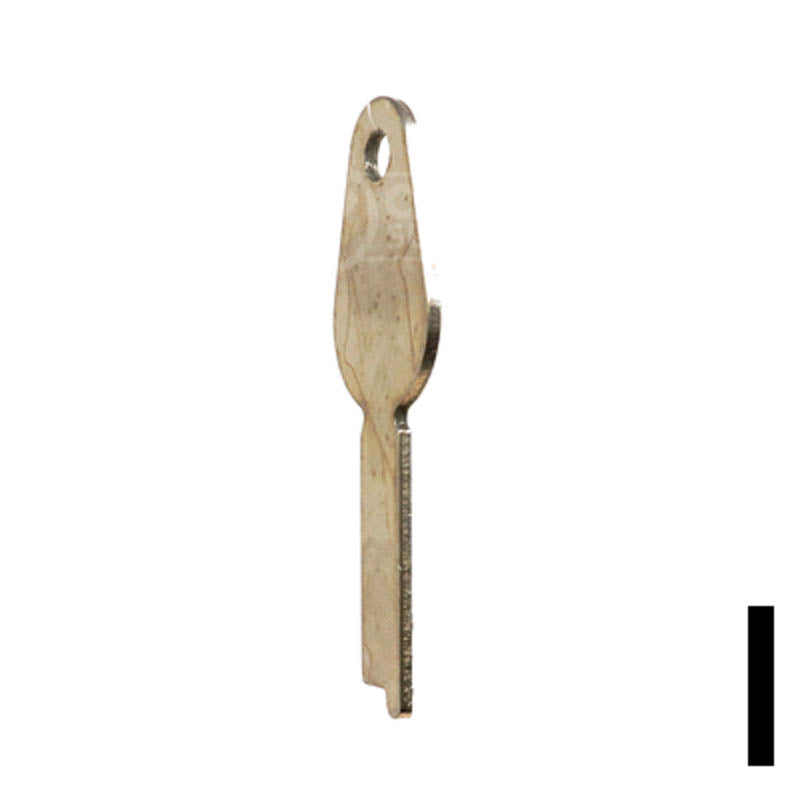 Uncut Key Blank | Yale | 1242L Flat Steel-Bit-Tubular-Key Ilco