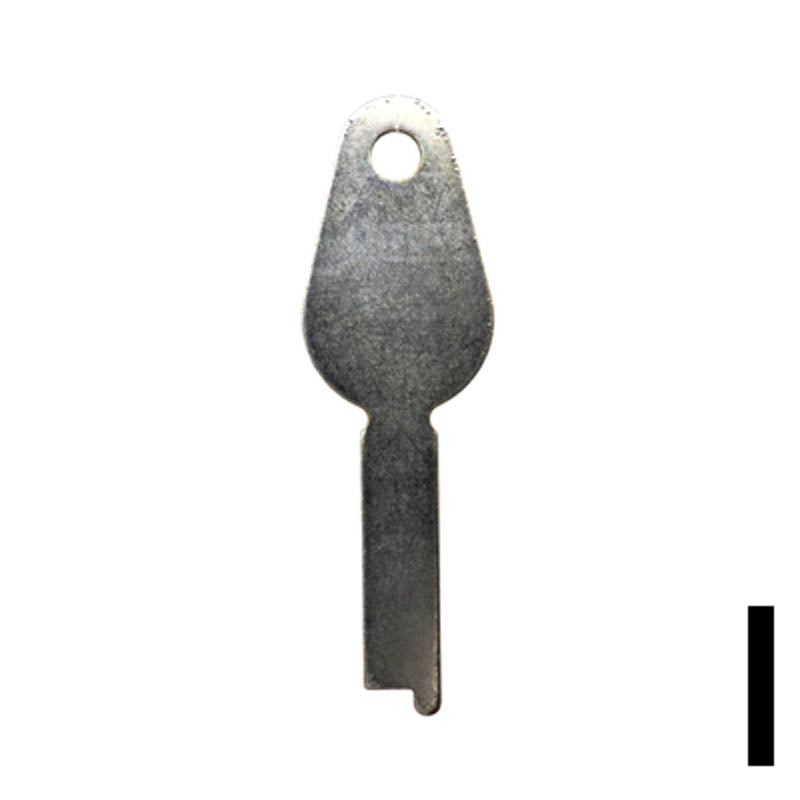 Uncut Key Blank | Yale | 1242L Flat Steel-Bit-Tubular-Key Ilco