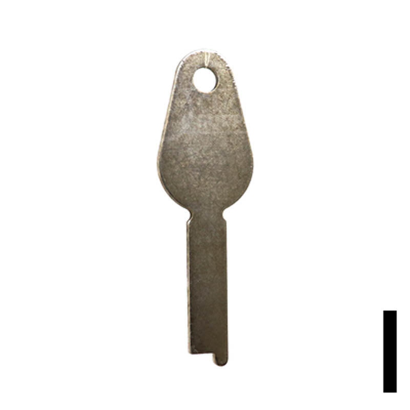 Uncut Key Blank | Yale | 1242L Flat Steel-Bit-Tubular-Key Ilco